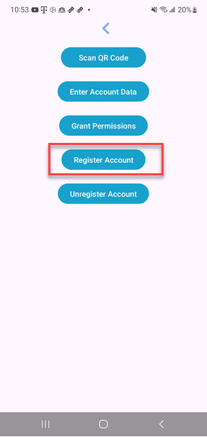 Image: Click register account